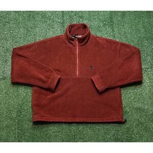 Vintage EMS Eastern Mountain Sports Red Fleece Half Zip